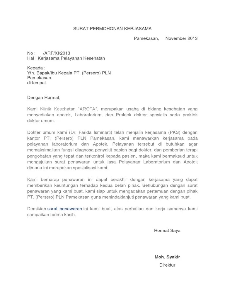 Muhammad ricky kurniawan · contoh surat perjanjian kerjasama hotel . Contoh Surat Permohonan Kerjasama Hotel