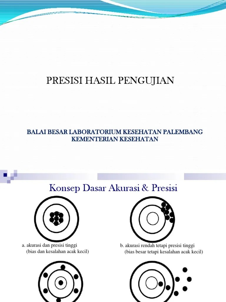 Presisi Hasil Pengujian | PDF