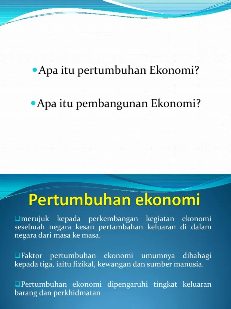 Pertumbuhan Ekonomi | PDF