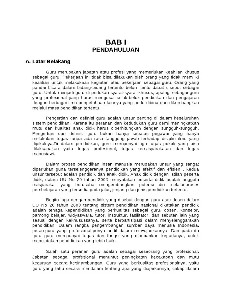 MAKALAH Tugas Dan Fungsi Guru | PDF