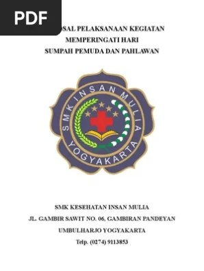 Proposal Kegiatan Peringatan Sumpah Pemuda Dan Hari Pahlawan | PDF