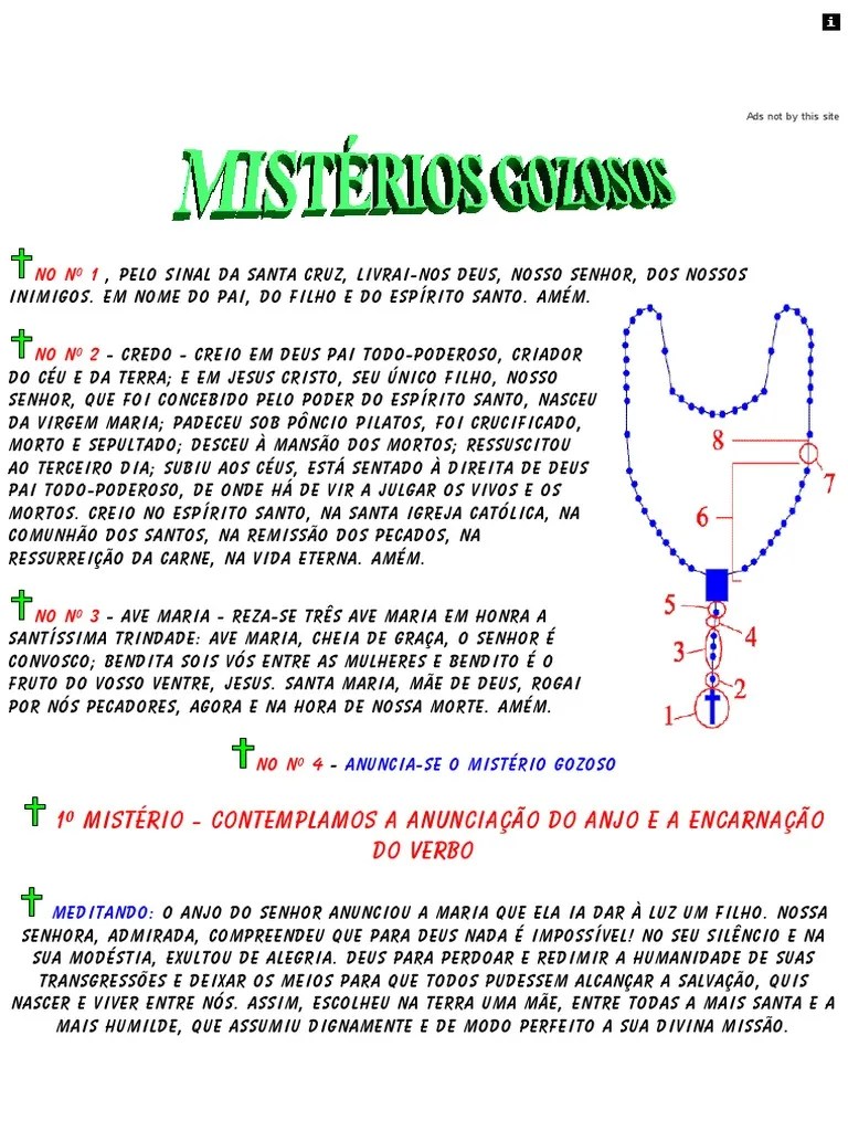 MISTÉRIOS GOZOSOS (TERÇO) Rosary Mary, Mother Of Jesus