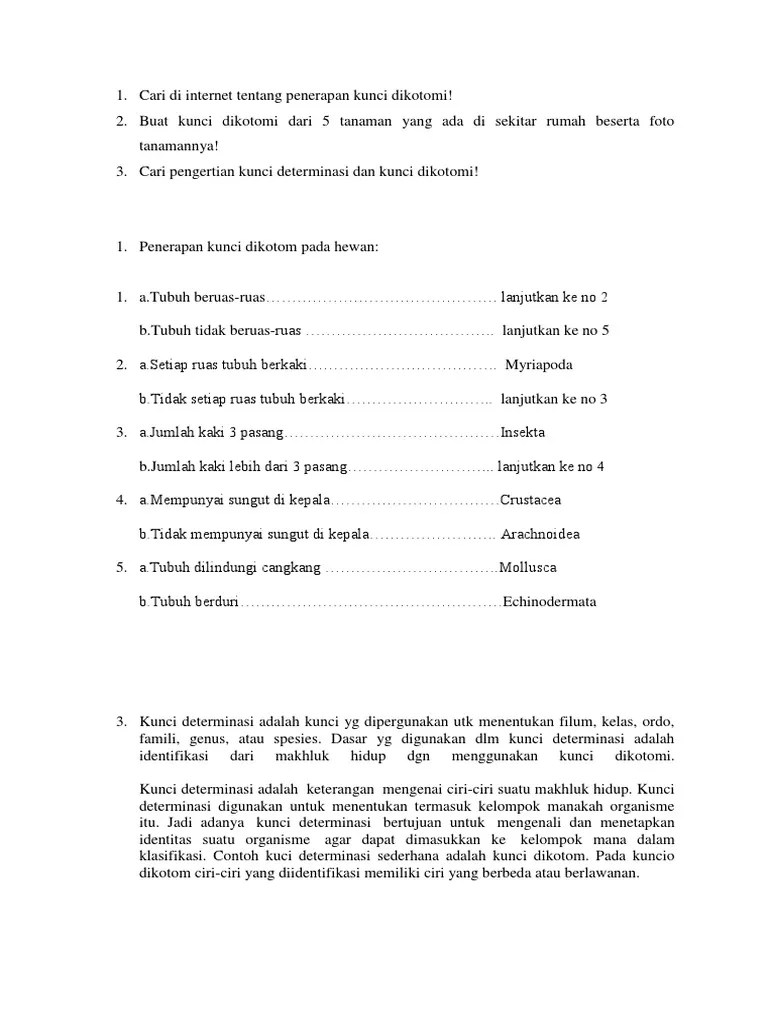 Cari Di Internet Tentang Penerapan Kunci Dikotomi | PDF