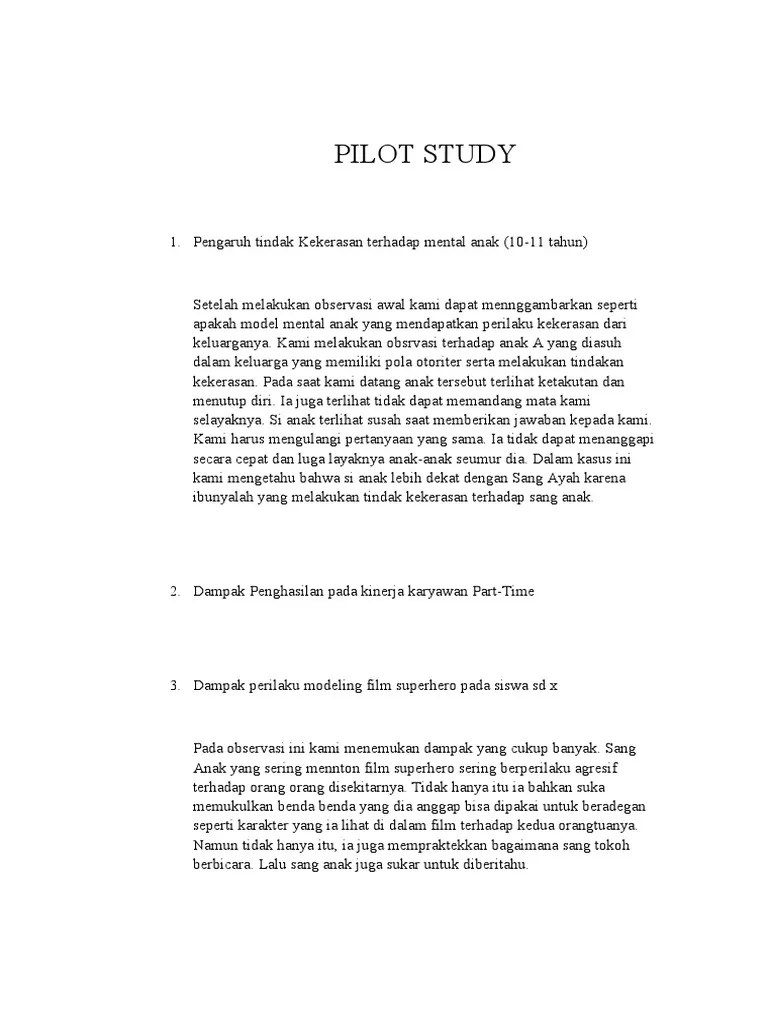 Pilot Study PDF