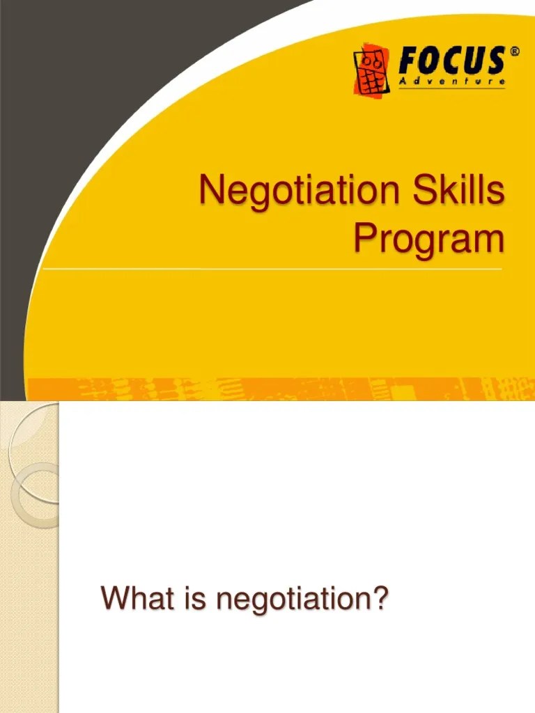 Negotiation Skills Negotiation Psychological Concepts