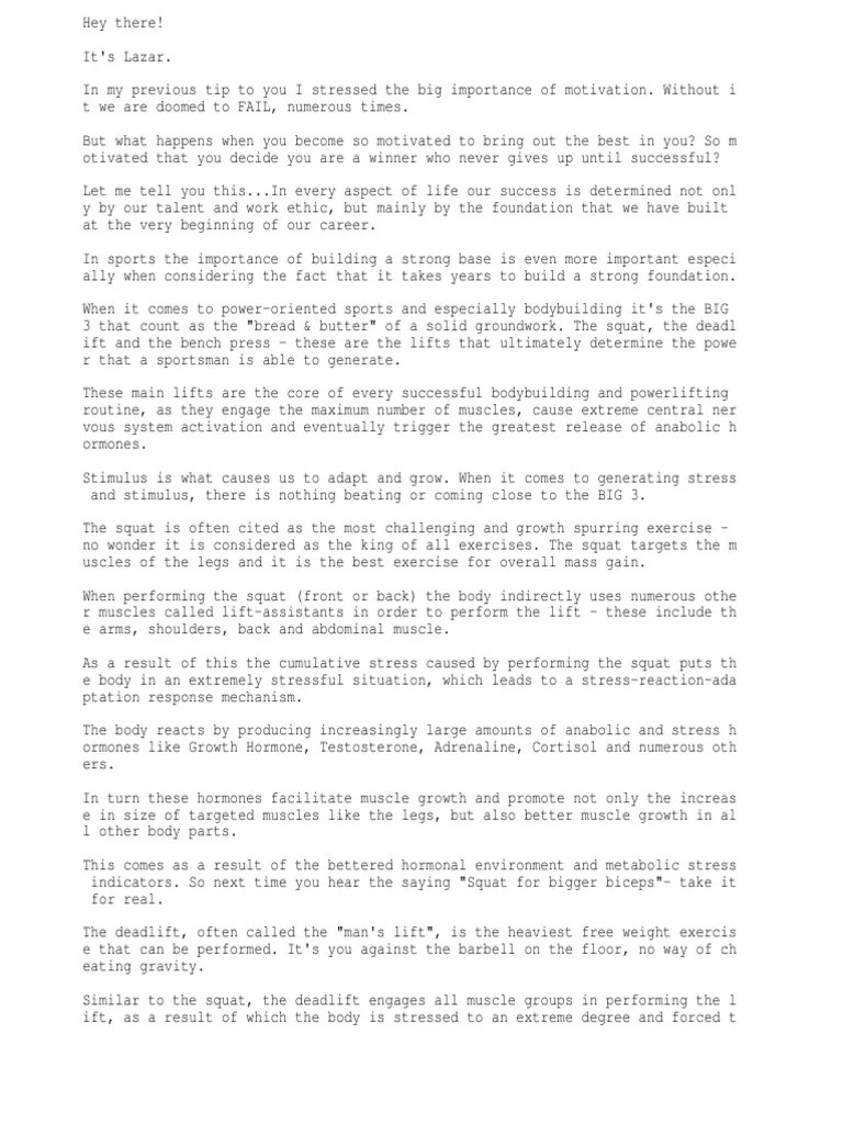 Lazar Angelov The Big 3 Muscle Recreation