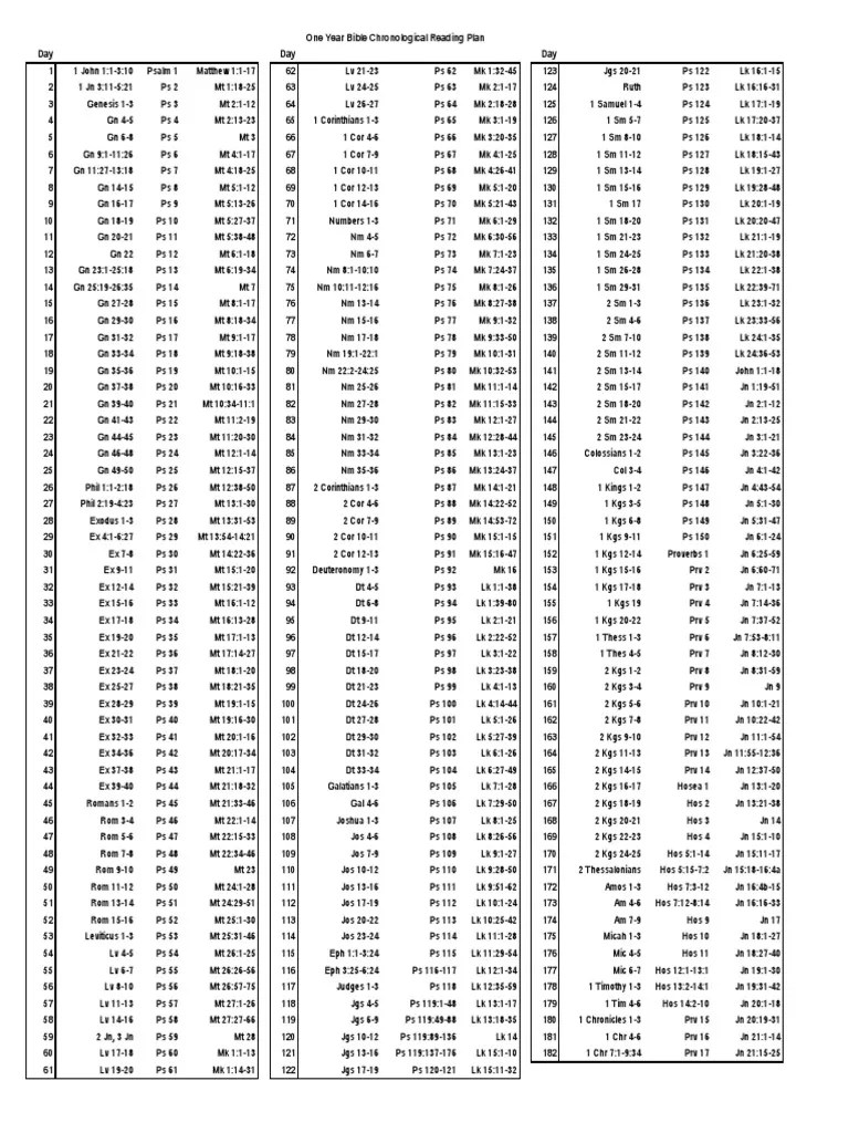 One Year Bible (Chronological)