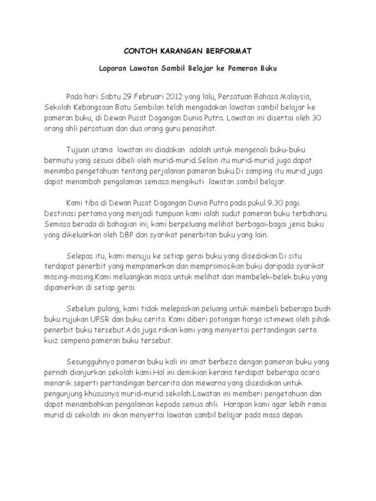 Contoh Penutup Karangan Laporan