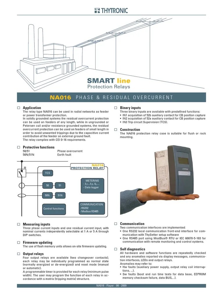 Phase & Residual Overcurrent Protection Relays PDF Relay Switch