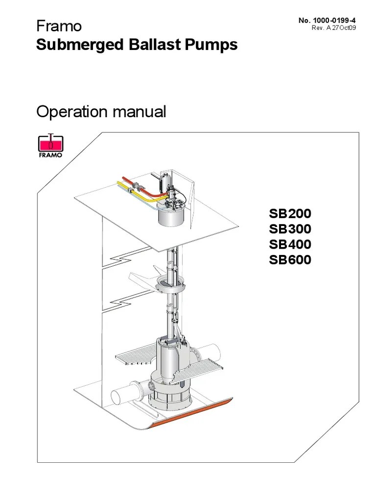 Framo Ballast Operation Manual Pump Valve