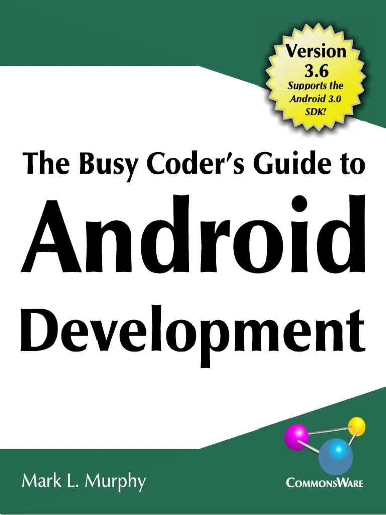 Busy Coder's Guide to Android Development 36CC Intellectual Property Law Creative Commons