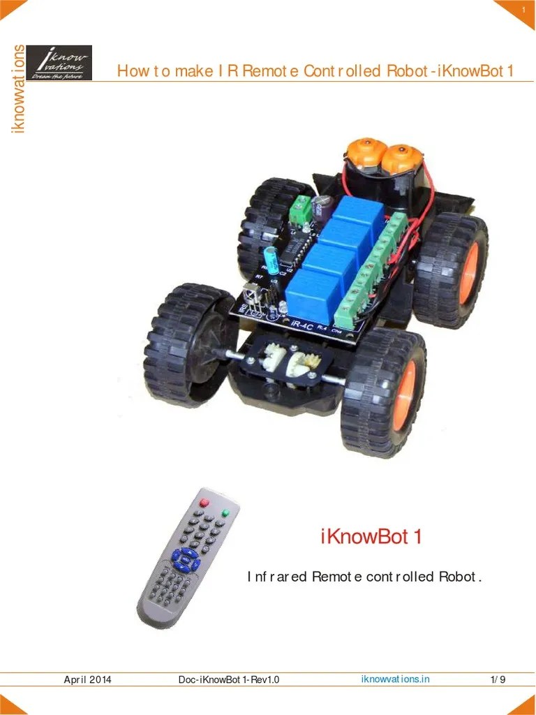 How To Make IR Remote Controlled Robot | PDF | Switch | Implied Warranty