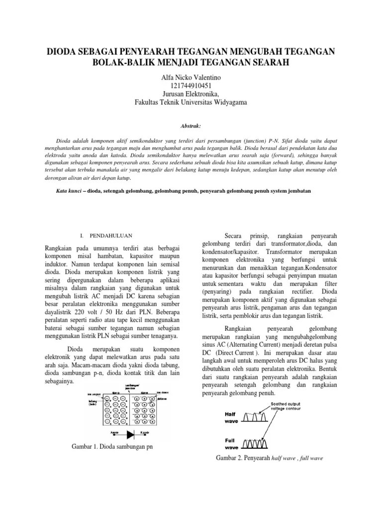Jurnal Aplikasi Dioda PDF