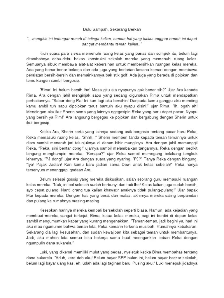 Cerpen Singkat Tentang Kebersihan Sekolah – Gambaran