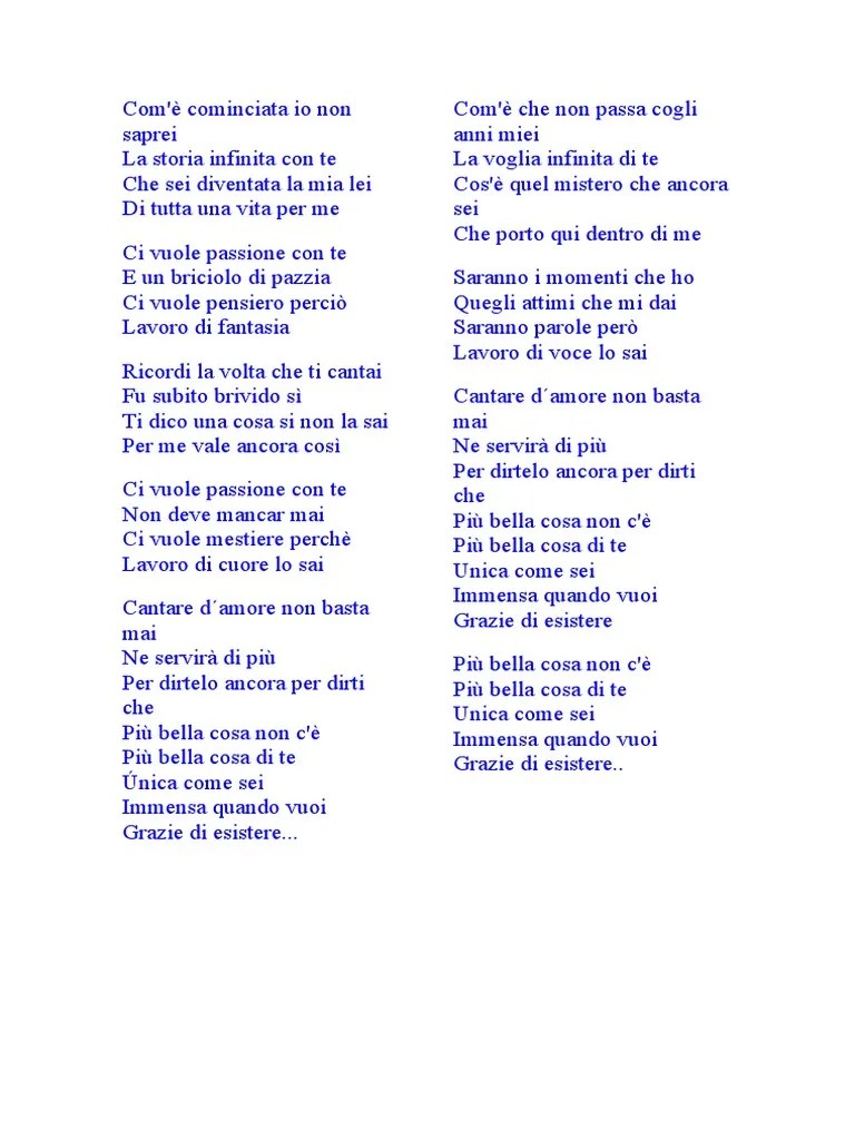 Eros Ramazotti Piu Bella Cosa