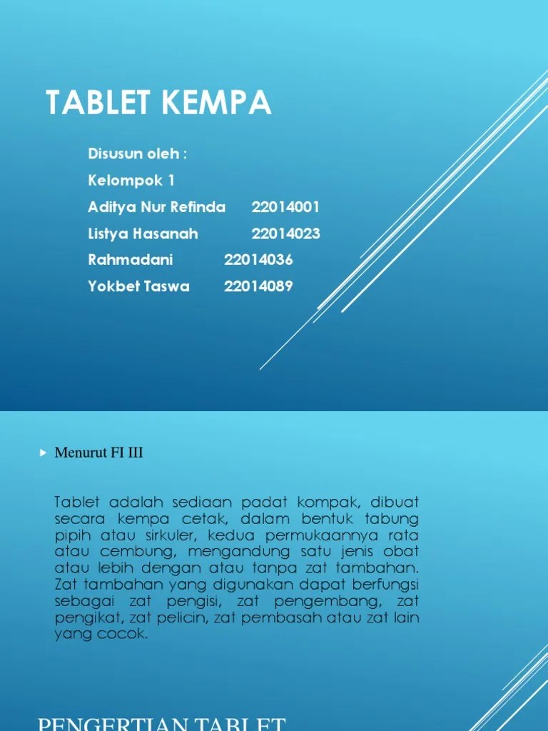 Tablet Kempa