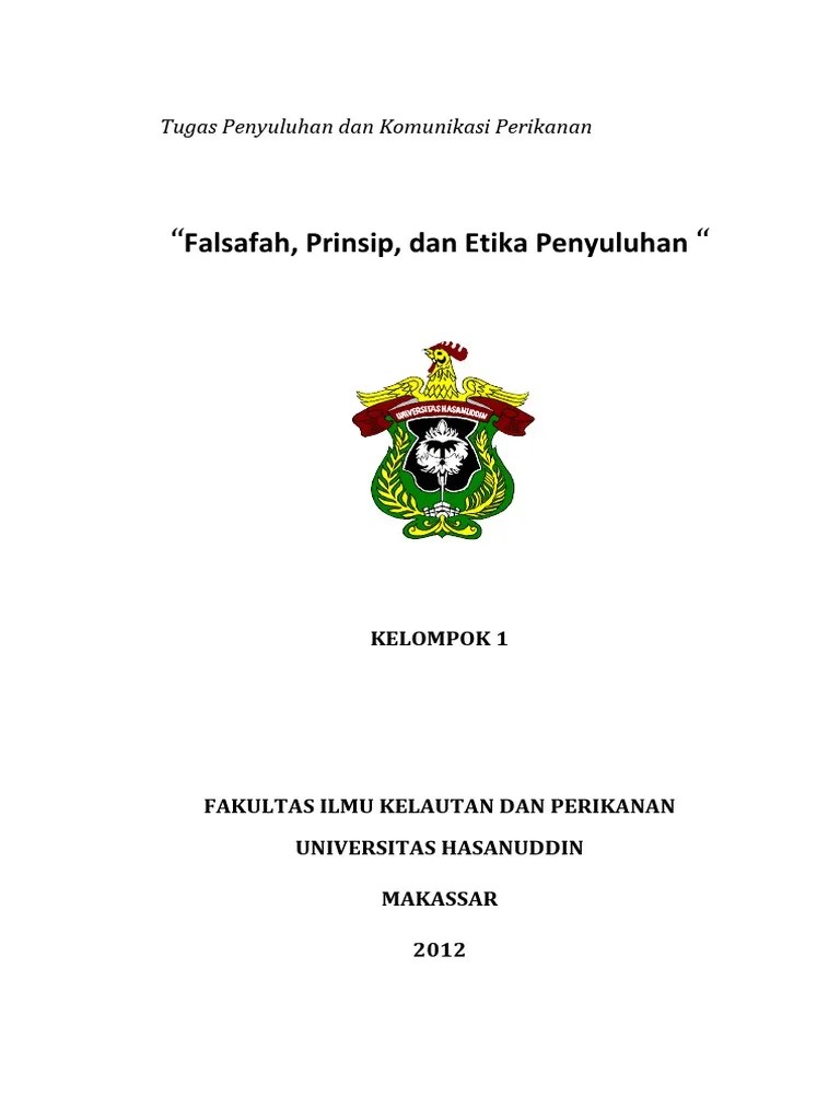1 Makalah Falsah, Prinsip N Etika Penyuluhan | PDF