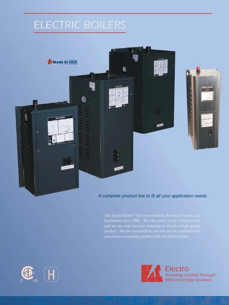 Electric Radiant Heating and WarmFlow Boilers Brochure Boiler