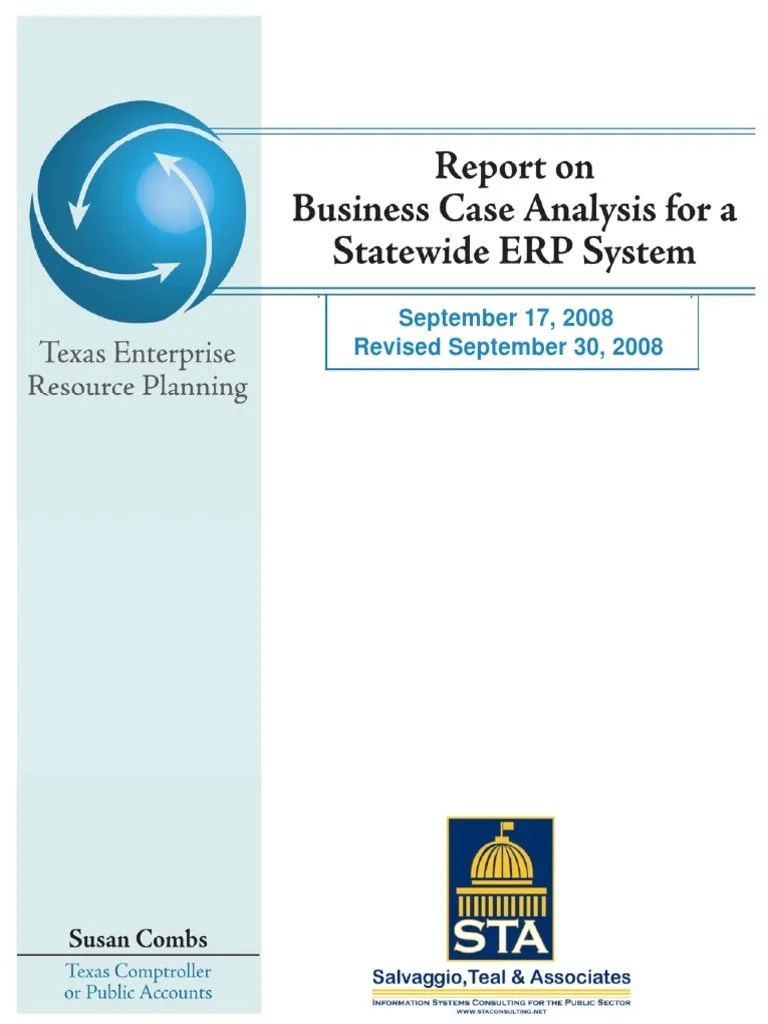 ERP Business Case Study v11 Enterprise Resource Planning Invoice