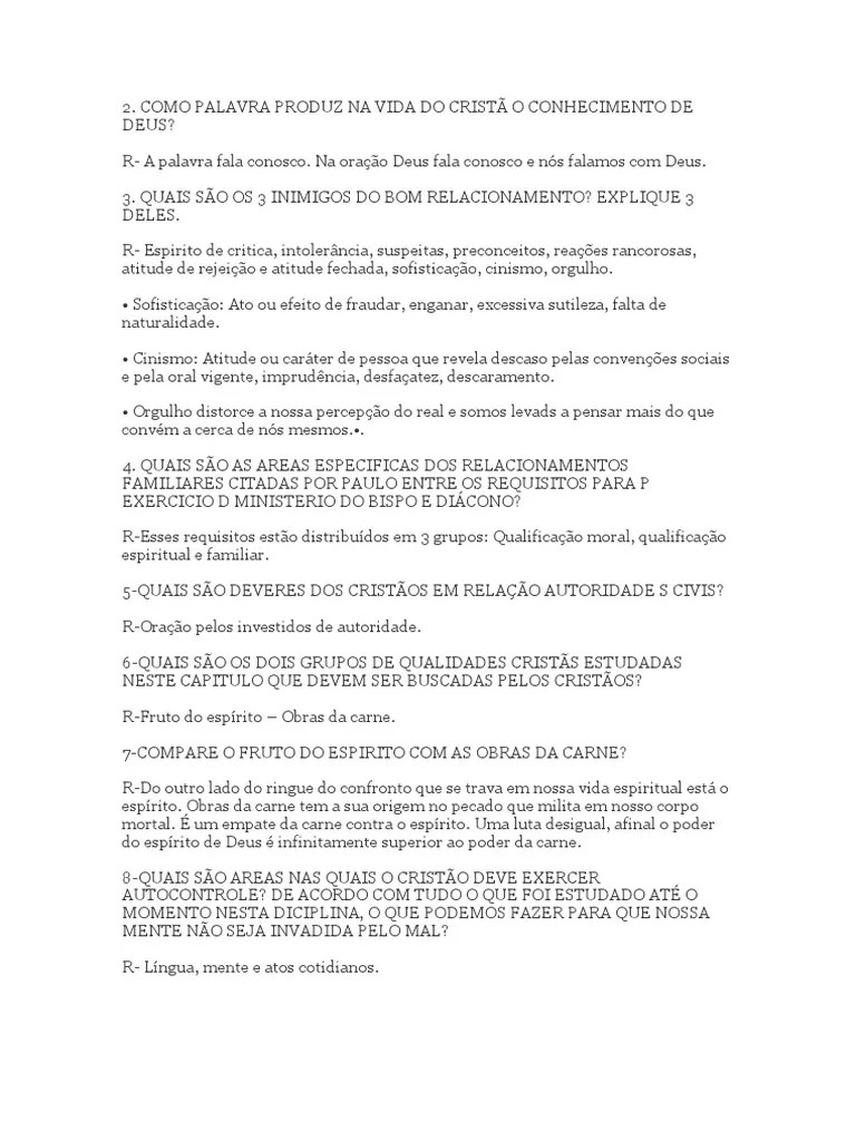 VIVÊNCIA CRISTÃ AUTOATIVIDADE
