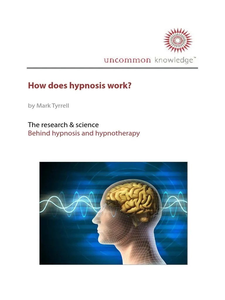 How Does Hypnosis Work eBook Knowledge Hypnotherapy Hypnosis