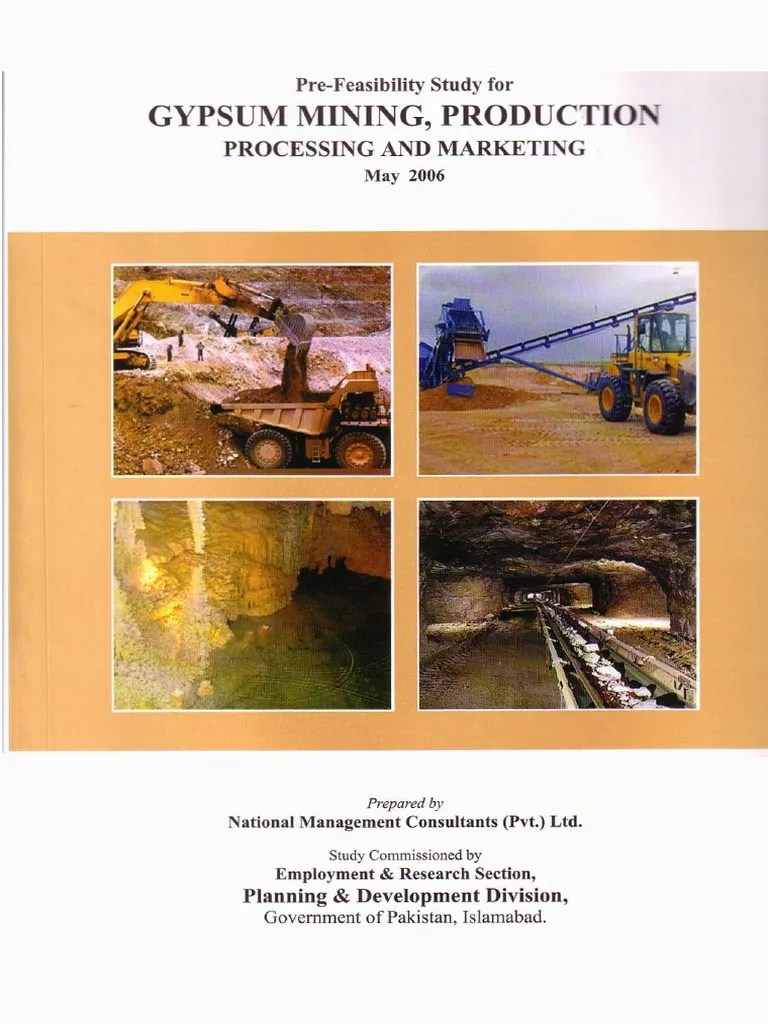 Gypsum Mining, Production, Processing and Marketing Drywall Gypsum