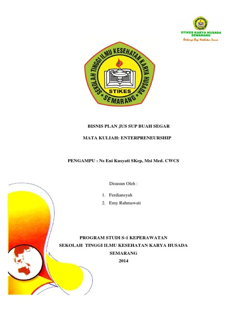Bisnis Plan Jus Sup Buah Segar