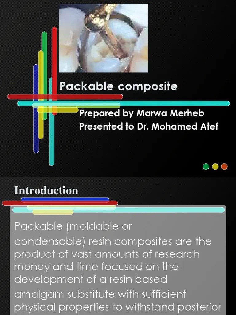 Packable Composite Dental Composite Manmade Materials