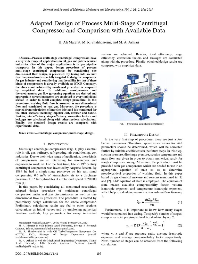 centrifugal compressor design Gas Compressor Fluid Dynamics