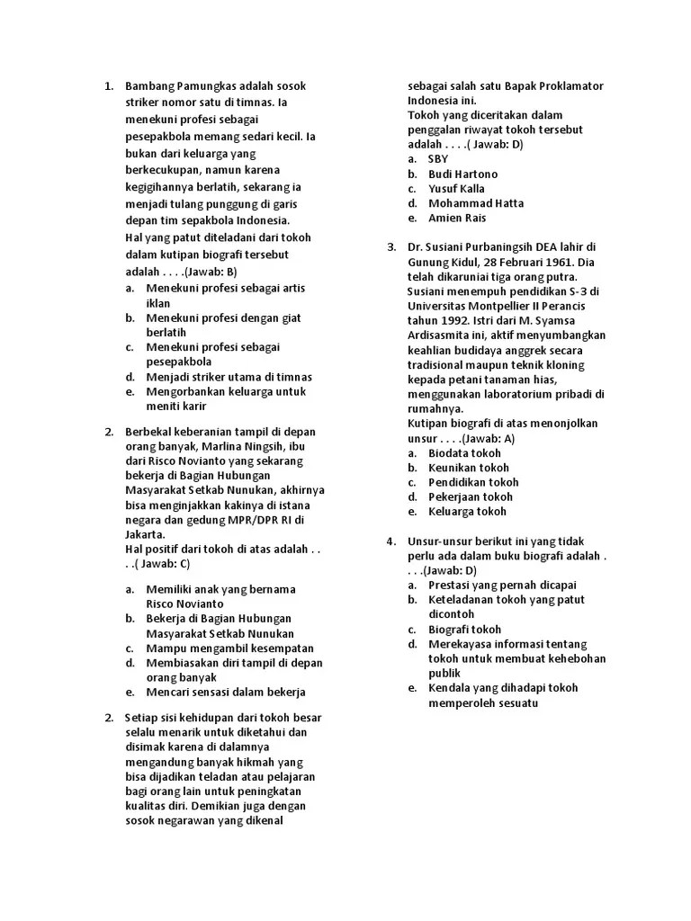 Contoh Teks Biografi Bahasa Inggris Beserta Strukturnya – Tulisan