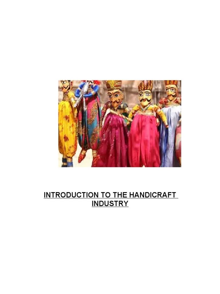Introduction To The Handicraft Industry001 Exports Crafts