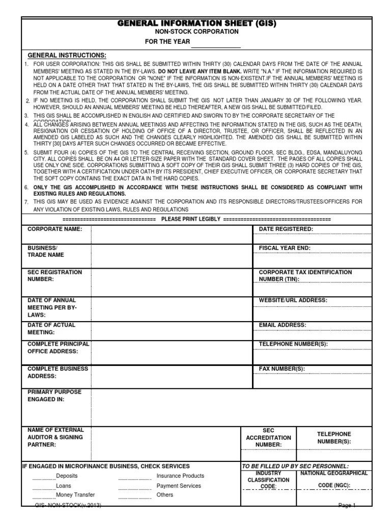 GIS_NonStock v.2013081413 Legal Personality Securities (Finance)