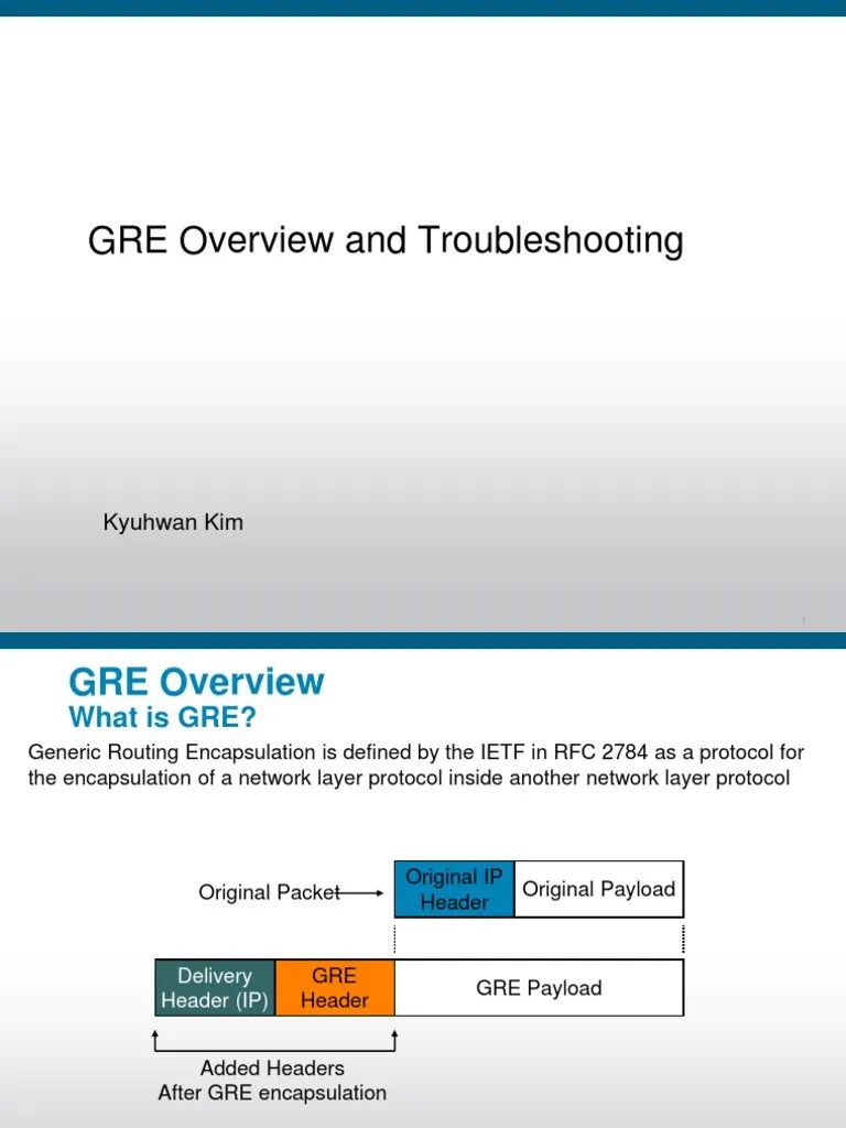 GRE Tunnel Protocols Network Packet