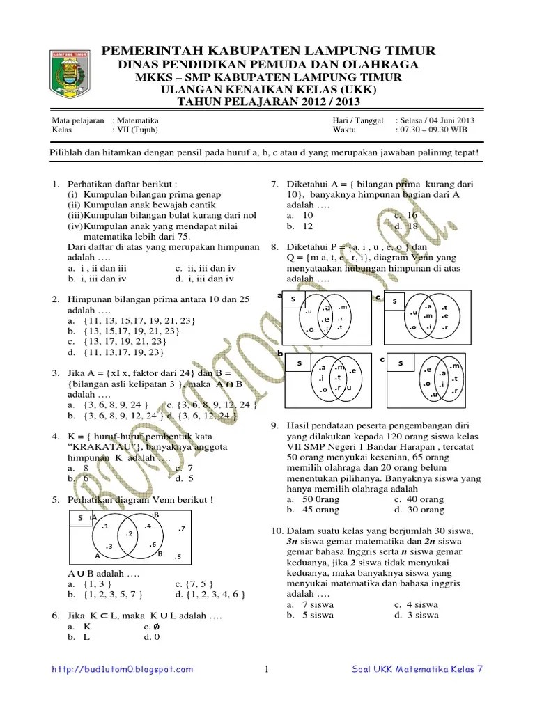 Contoh Soal Problem Solving Matematika Smp Dan