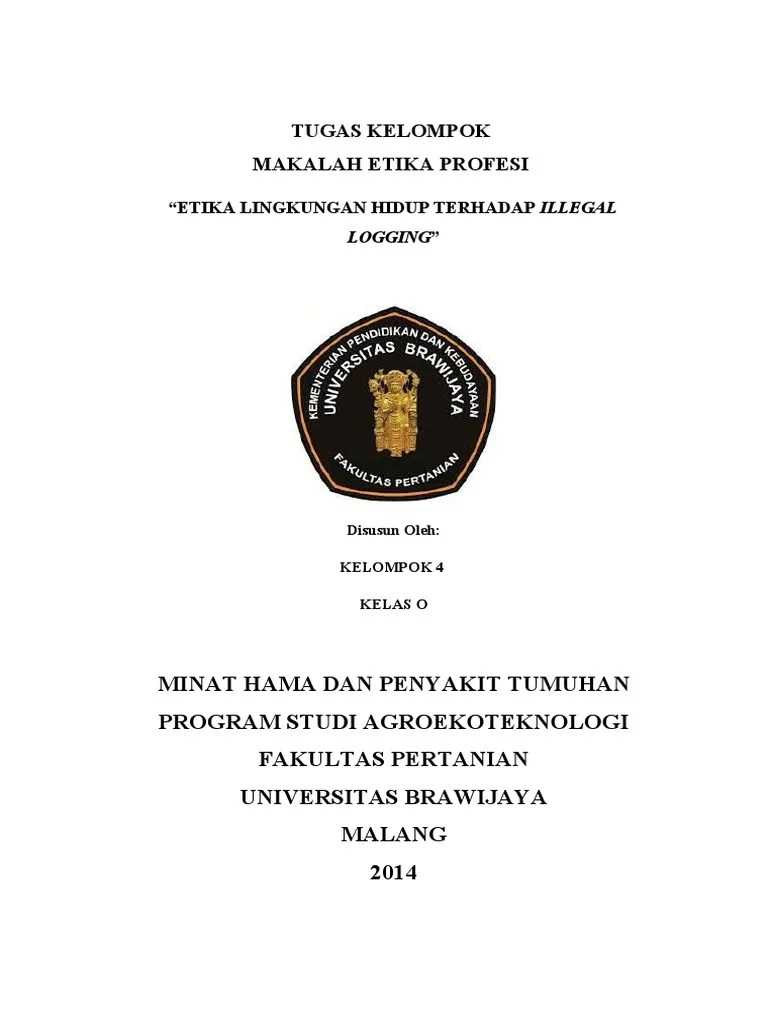 Makalah Etika Lingkungan Hidup
