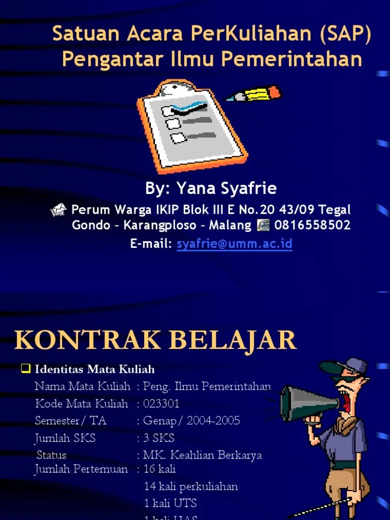 Materi Pengantar Ilmu Pemerintahan Full