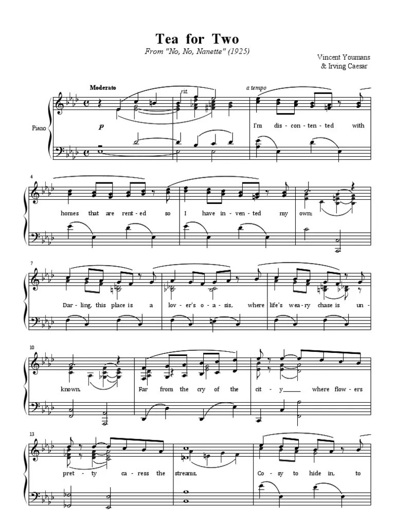 Tea for Two (1924) Performing Arts Musical Forms