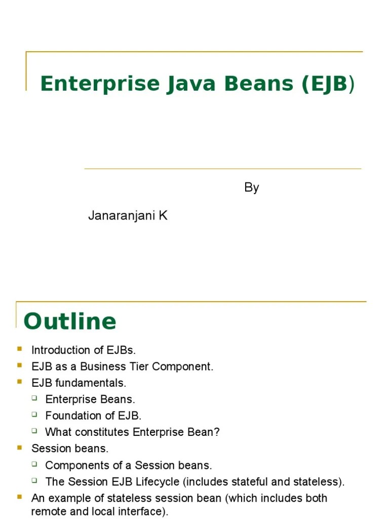 Enterprise Java Beans PDF Enterprise Java Beans Systems Architecture