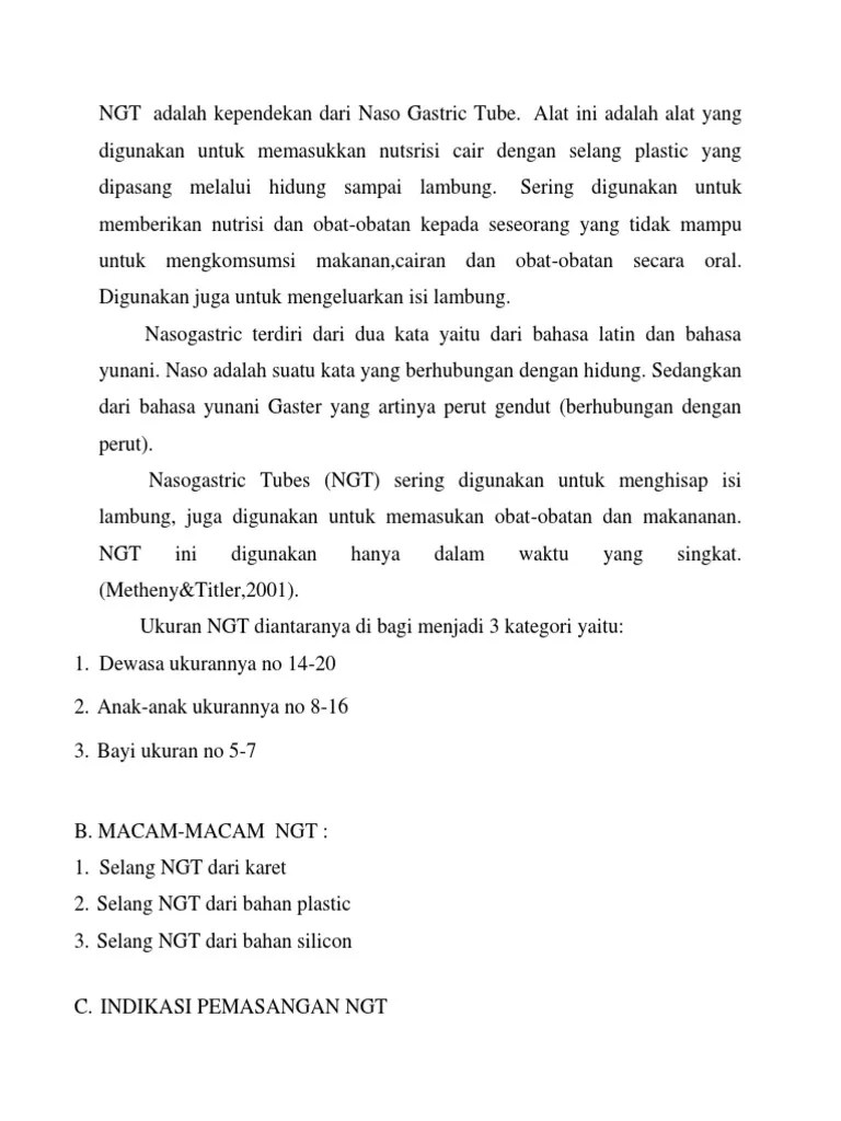 Jual Ngt Terumo Fr 12 14 16 18 Stomach Tube Selang Untuk Makan Kab Bogor Alkessmedical Tokopedia ukuran ngt