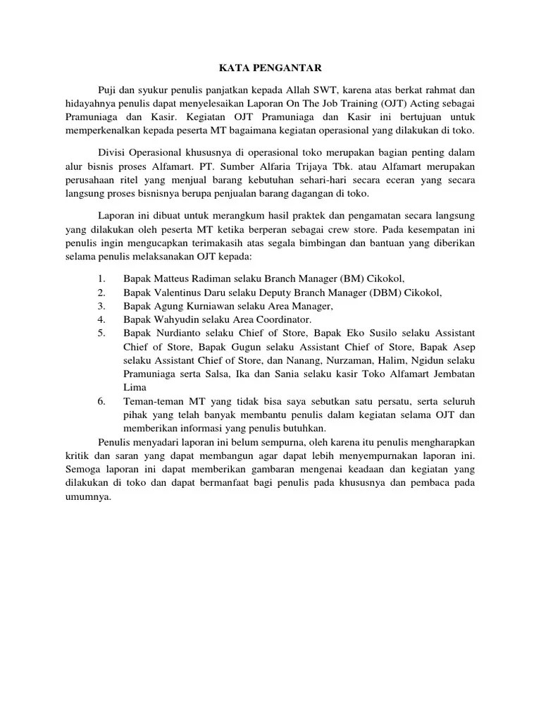 Contoh Makalah Alfamart 7p