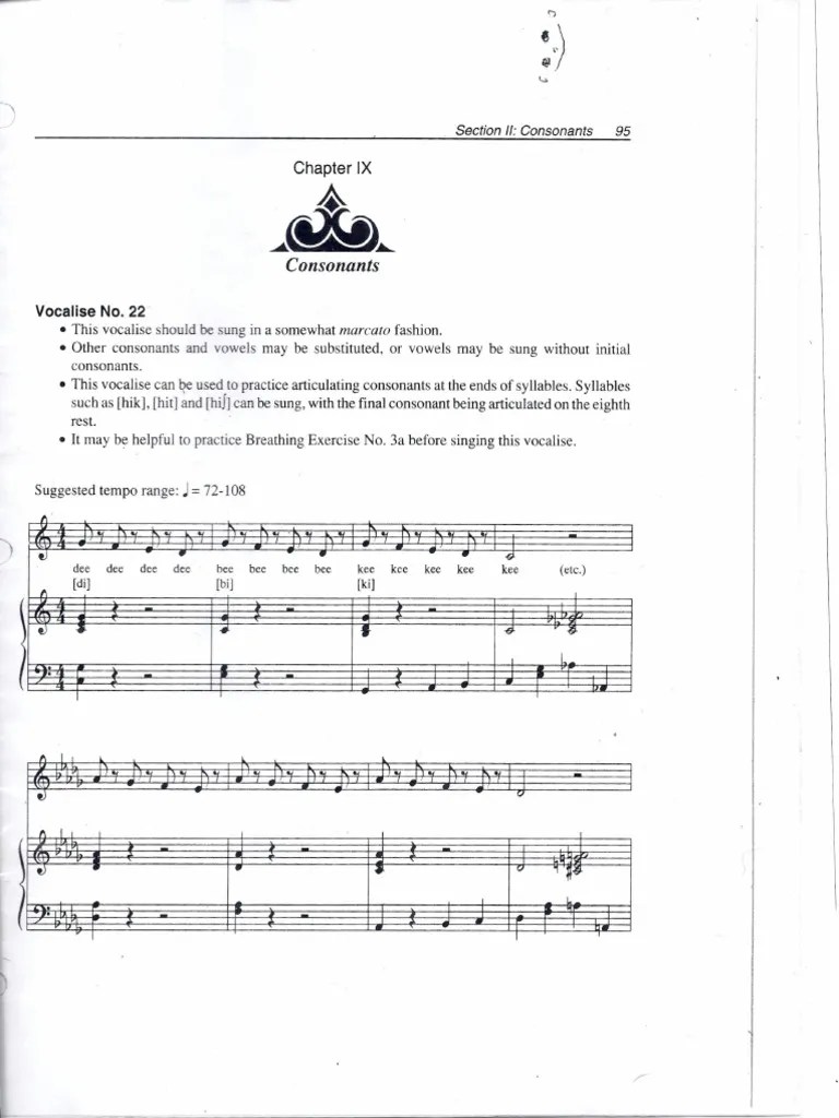 Vocal Warm Ups Singing Consonant