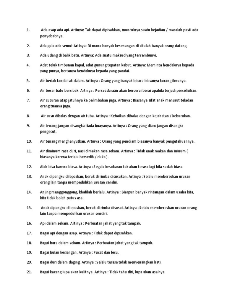 Peribahasa Indonesia | PDF