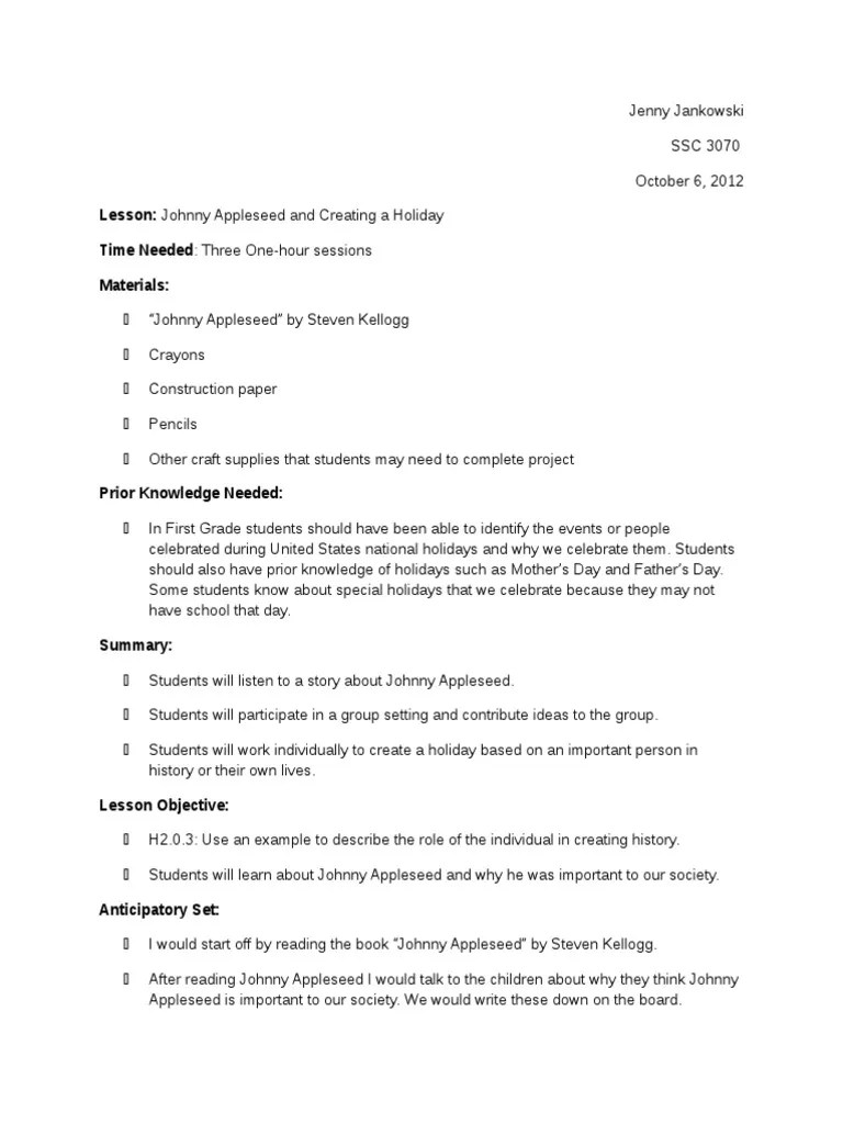 History Lesson Plan PDF Pedagogy Teaching