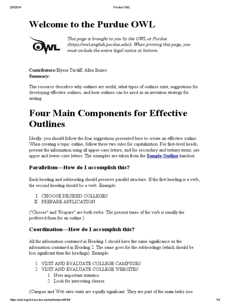 Purdue OWL 1 Cognition Psychology & Cognitive Science