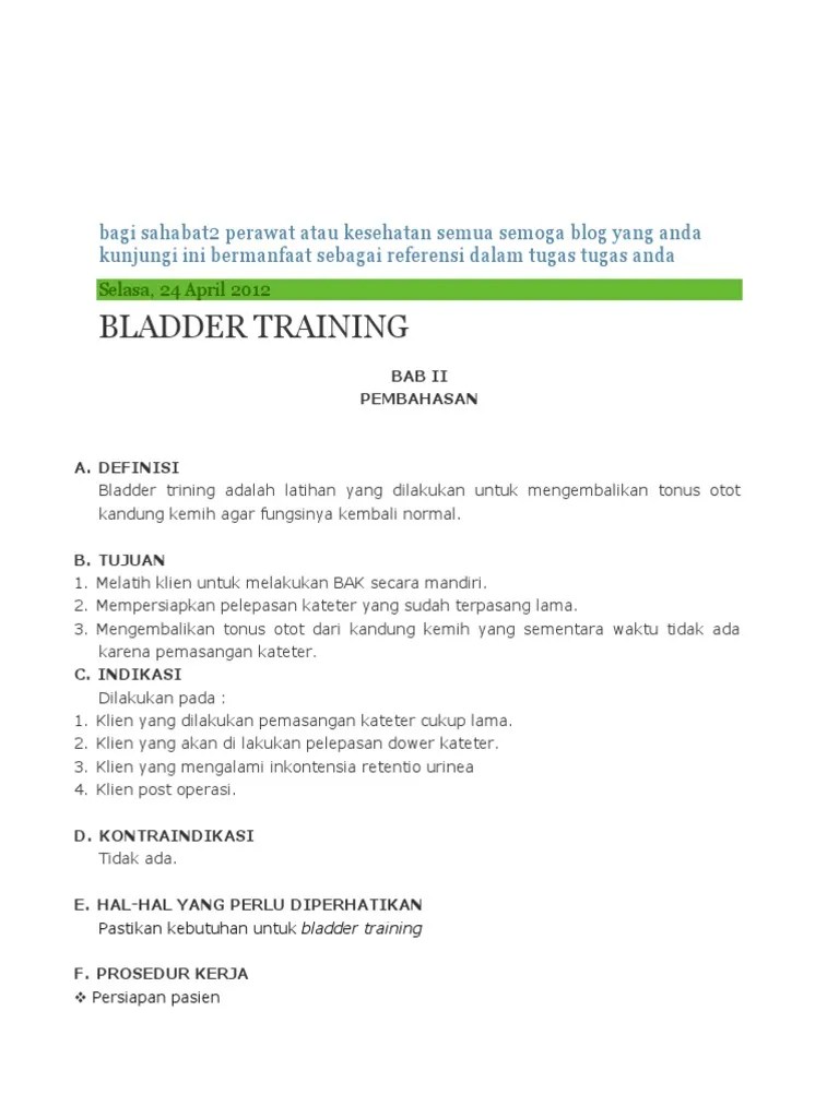 Bladder Training PDF