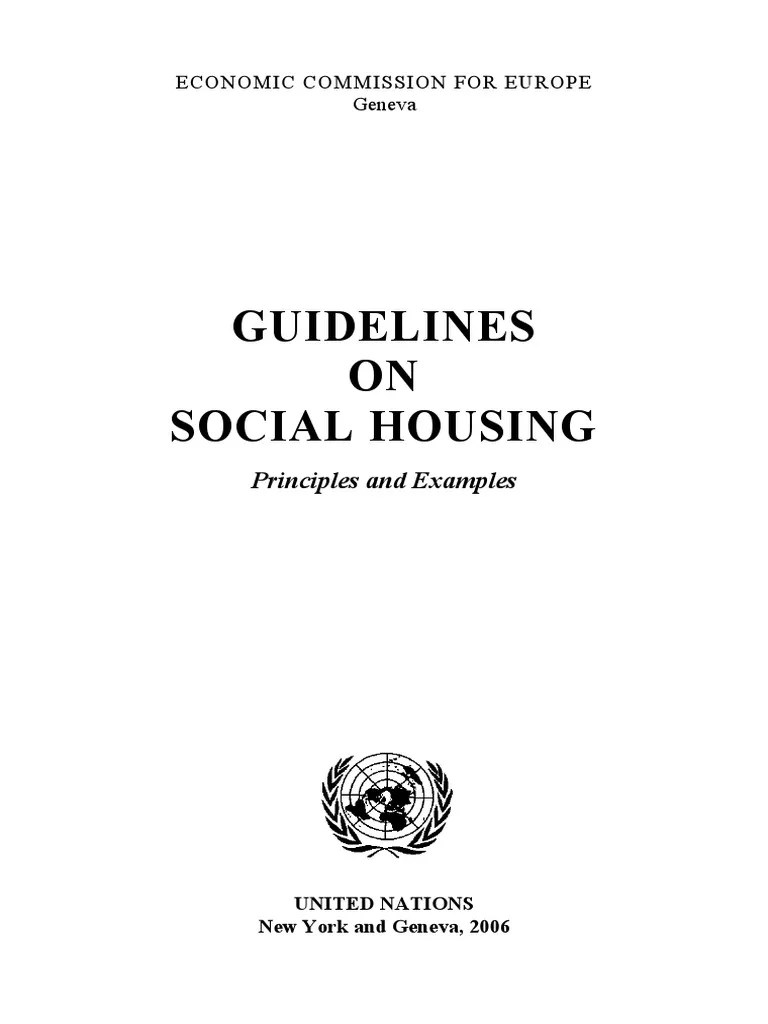 Guidelines.social.housing Public Housing Privatization Free 30