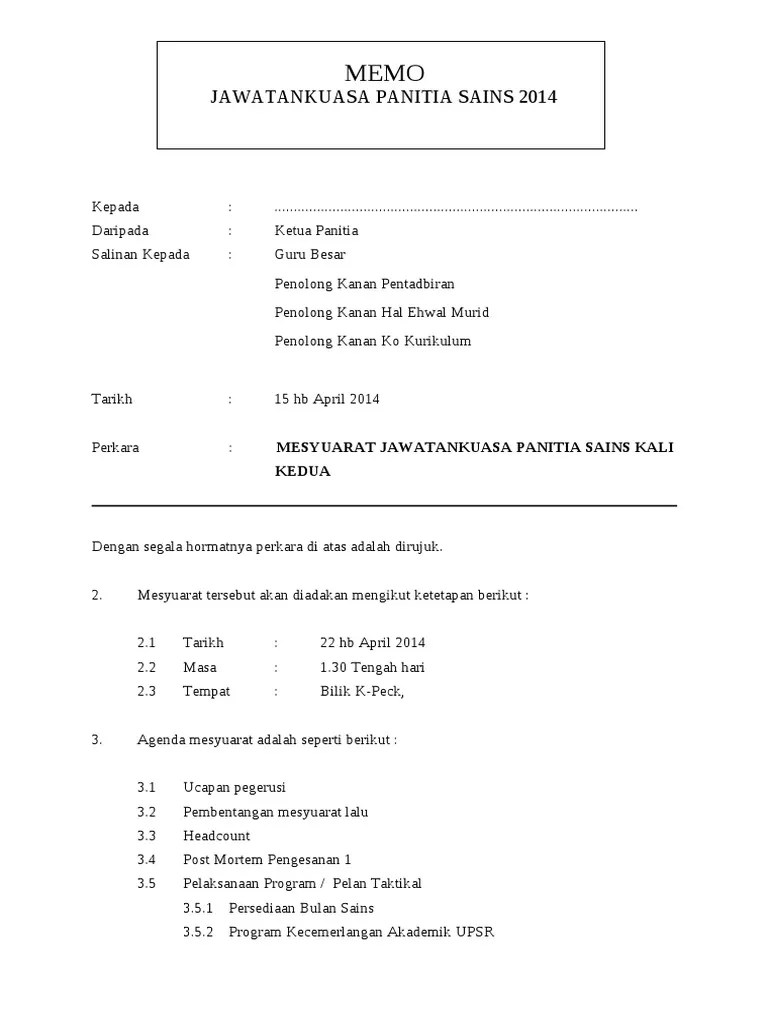 Contoh Surat Memorandum Persefahaman - Nusagates