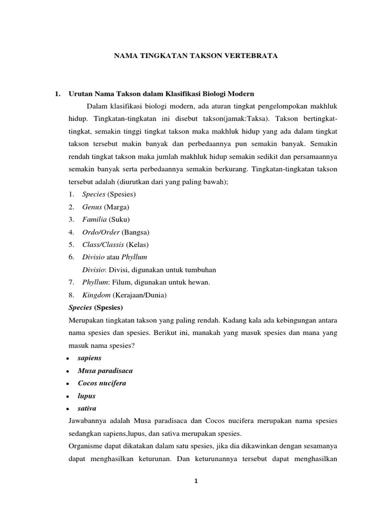 Taksonomi Tumbuhan Biji | PDF