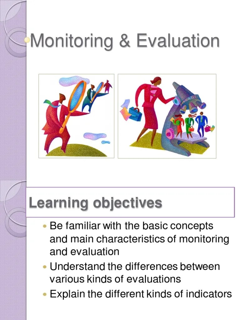 Monitoring and Evaluation PDF Monitoring And Evaluation Evaluation