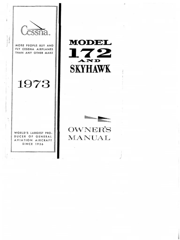 Cessna 172 Manual | PDF